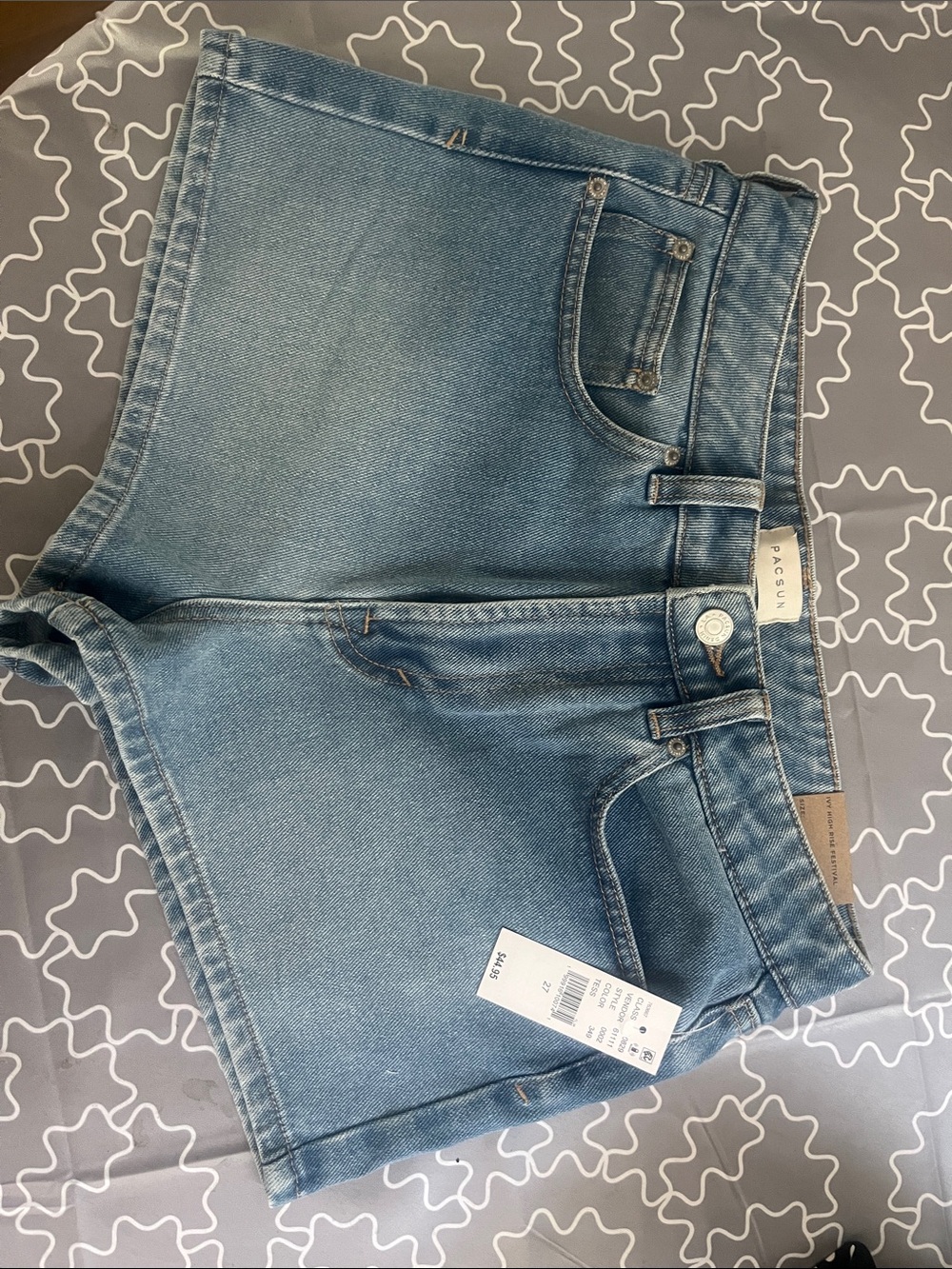 Pacsun medium blue Ivy High-Rise festival Denim Shorts